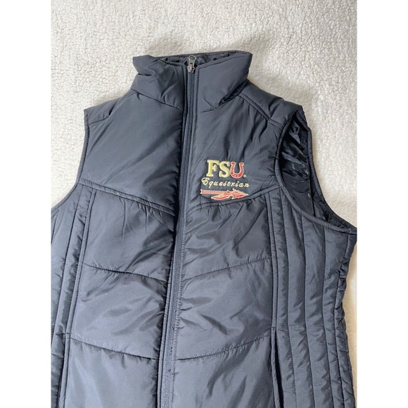 Port‎ Authority Florida State University Women's Black Puffy Vest Jacket Size S - Picture 2 of 11